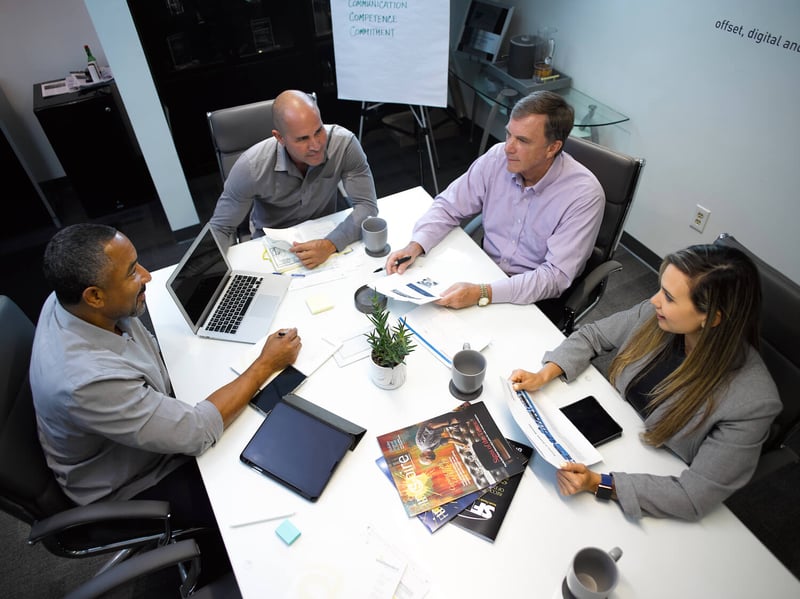 Southeastern staff having roundtable discussion