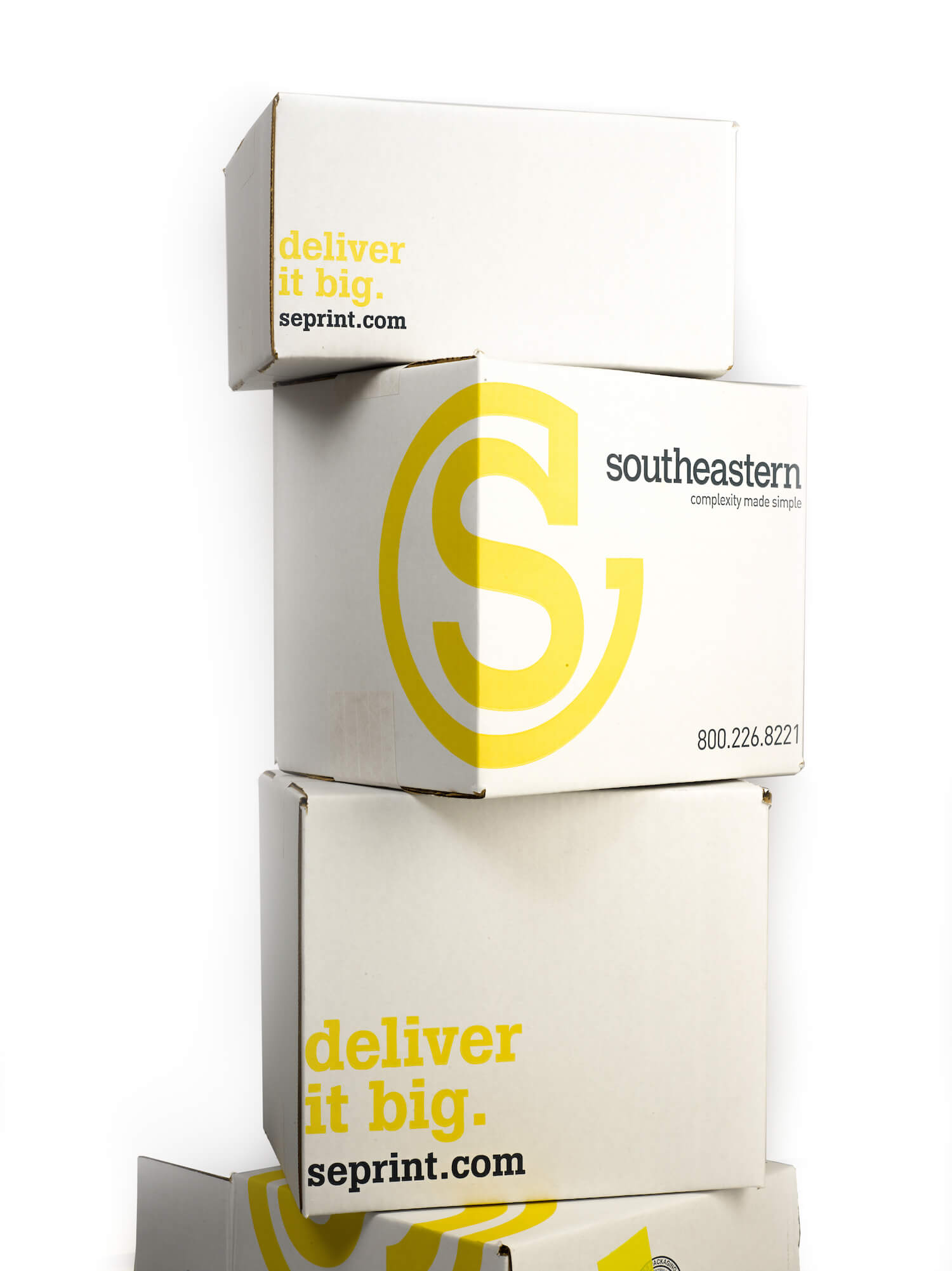 Stack of Southeastern boxes